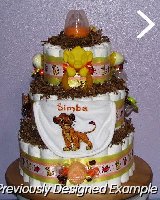 Lion-King-Diaper-Cake (4).JPG - Simba Diaper Cake